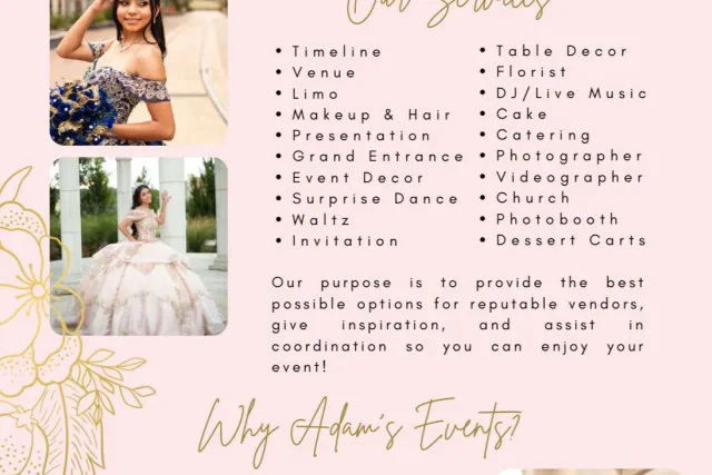 Adam's Event Planning Quinceanera