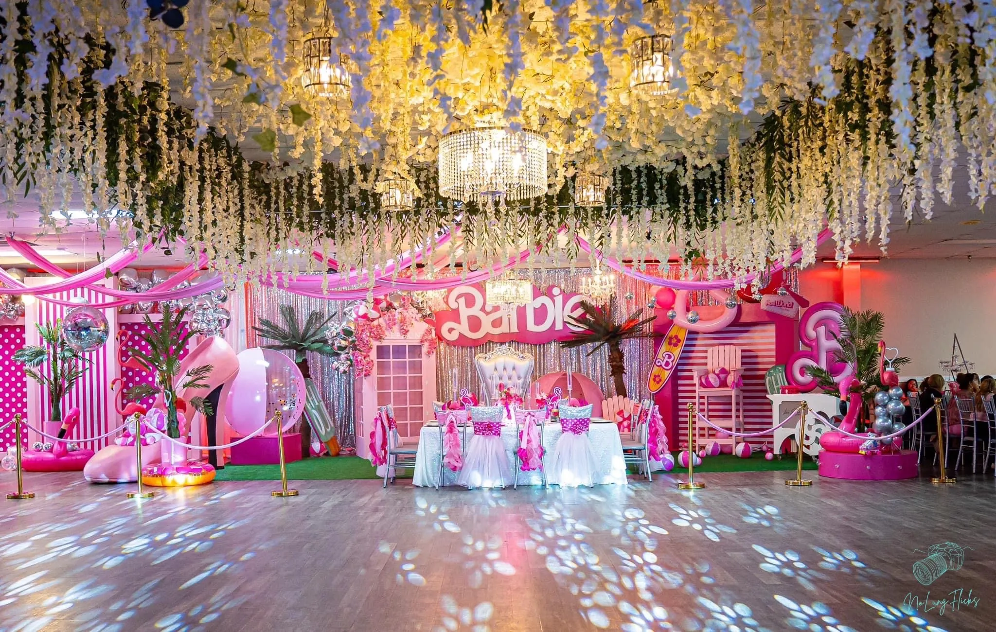 Lizs Events Reception Hall San Antonio Barbie theme quinceanera