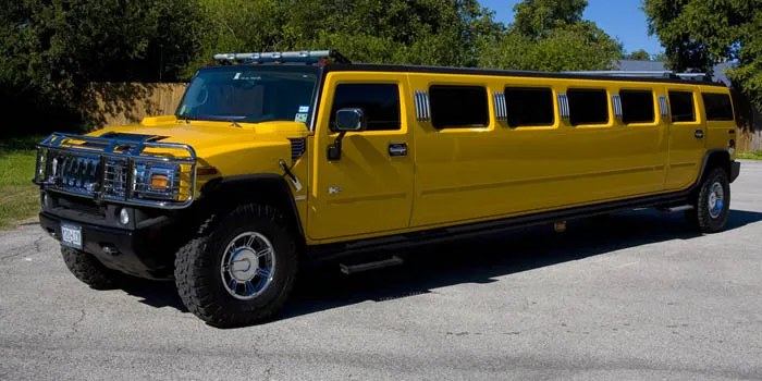 yellow hummer limo